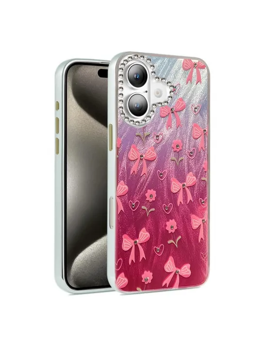Apple İphone 16 Kılıf Blade Aynalı Desenli Kapak - Desen 3
