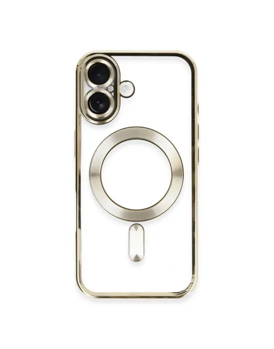 Apple İphone 16 Kılıf Kross Magneticsafe Kapak - Gold