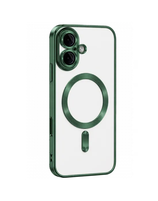 Apple İphone 16 Kılıf Kross Magneticsafe Kapak - Koyu Yeşil