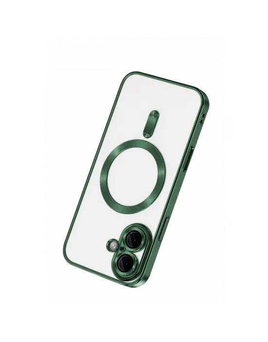 Apple İphone 16 Kılıf Kross Magneticsafe Kapak - Koyu Yeşil