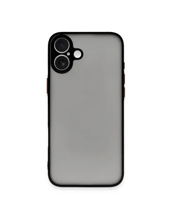 Apple İphone 16 Kılıf Montreal Silikon Kapak - Siyah