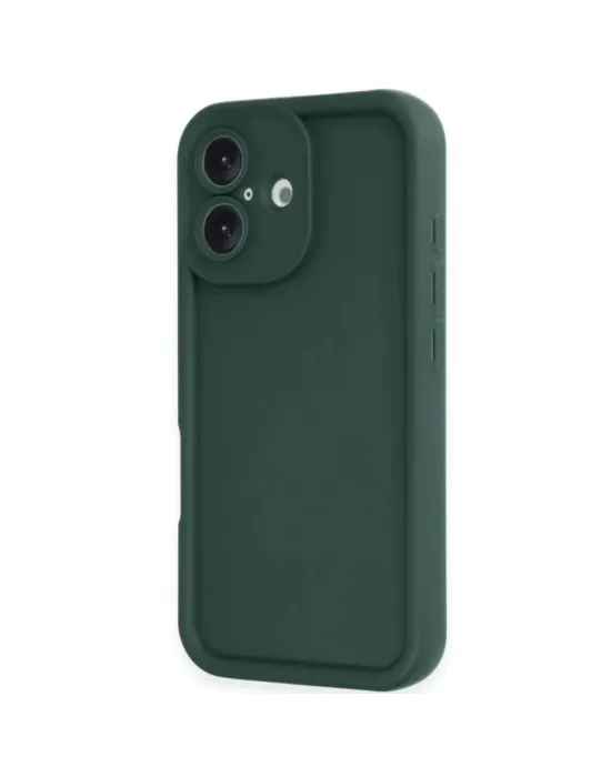 Apple İphone 16 Kılıf Viera Silikon - Koyu Yeşil