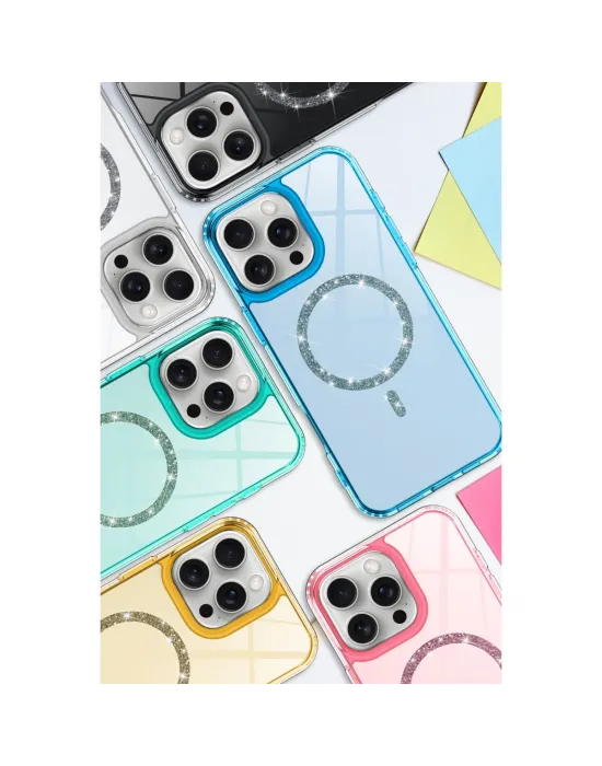 Apple İphone 16 Live Diamond Magsafe Kapak - Şeffaf