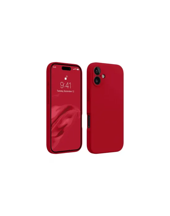 Apple İphone 16 Plus Kılıf First Silikon - Kırmızı