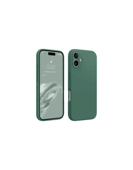 Apple İphone 16 Plus Kılıf First Silikon - Koyu Yeşil