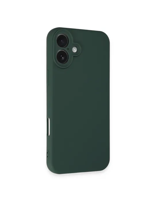 Apple İphone 16 Plus Kılıf First Silikon - Koyu Yeşil