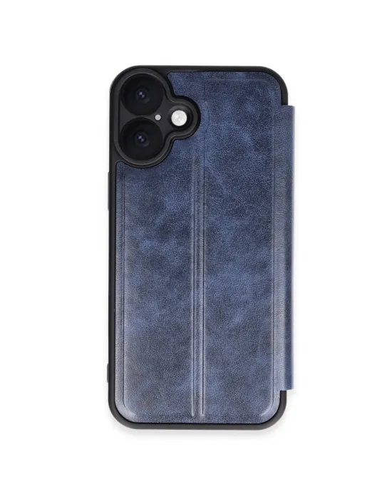 Apple İphone 16 Plus Kılıf Flip Cover - Lacivert