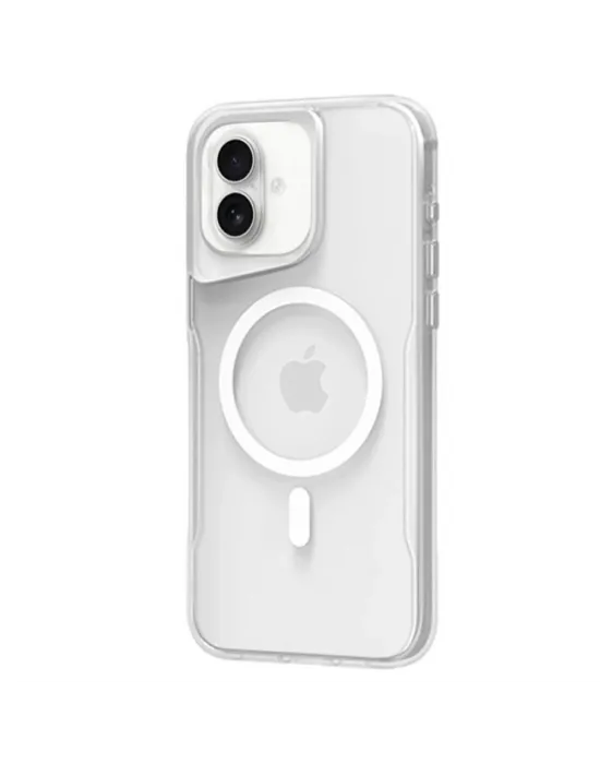Apple İphone 16 Plus Kılıf Pc Poso Magsafe Kapak - Şeffaf