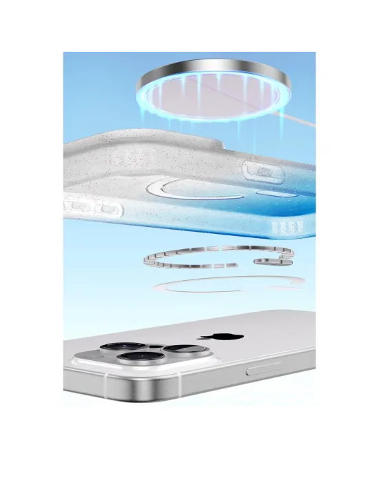 Apple İphone 16 Plus Pummel Shiny Magsafe Kapak - Mor