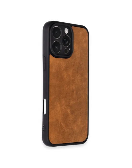 Apple İphone 16 Pro Kılıf Aras Deri Kapak - Taba