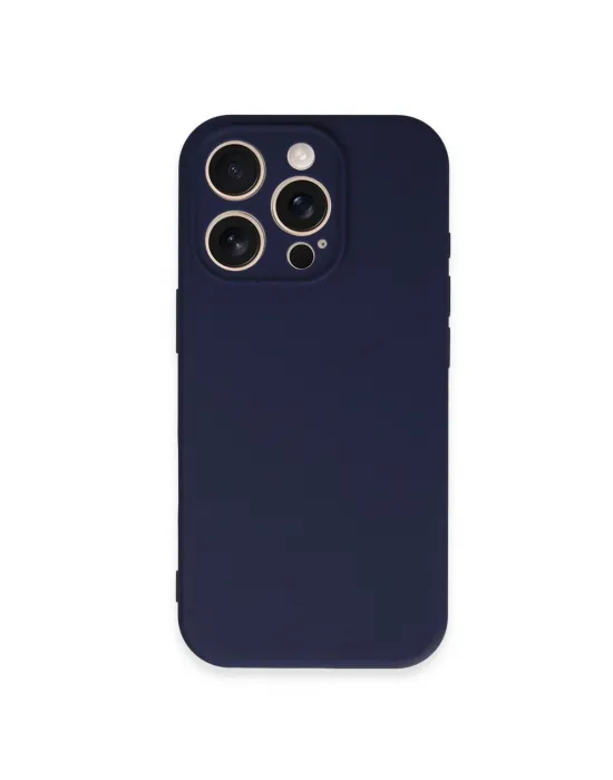 Apple İphone 16 Pro Kılıf First Silikon - Lacivert
