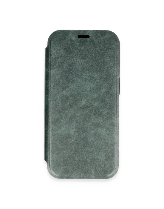 Apple İphone 16 Pro Kılıf Flip Cover - Koyu Yeşil