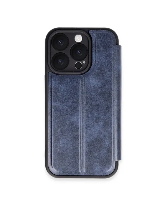 Apple İphone 16 Pro Kılıf Flip Cover - Lacivert