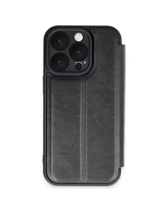 Apple İphone 16 Pro Kılıf Flip Cover - Siyah
