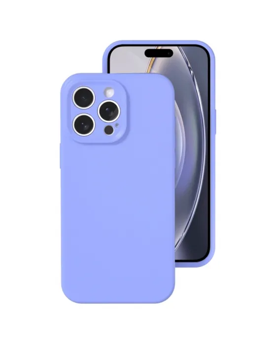 Apple İphone 16 Pro Kılıf Nano İçi Kadife Silikon - Lila