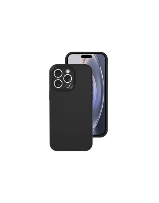 Apple İphone 16 Pro Kılıf Nano İçi Kadife Silikon - Siyah