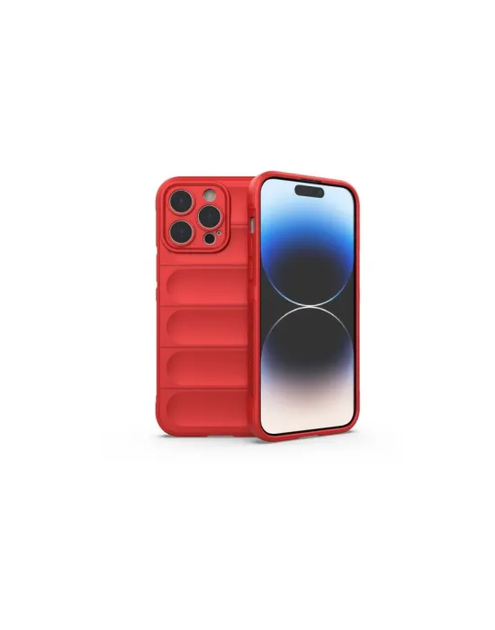 Apple İphone 16 Pro Kılıf Optimum Silikon - Kırmızı