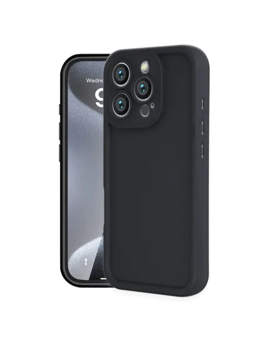 Apple İphone 16 Pro Kılıf Viera Silikon - Siyah