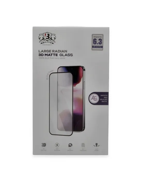 Apple İphone 16 Pro Max Bilvis 3d Mat Cam Ekran Koruyucu