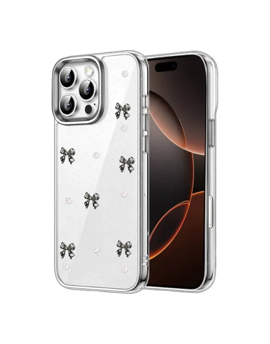 Apple İphone 16 Pro Max Fiyonk Desenli Kapak - Desen 8