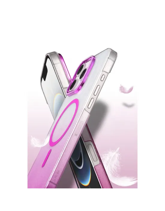 Apple İphone 16 Pro Max Glossy Magsafe Kapak - Çöl Titanyum