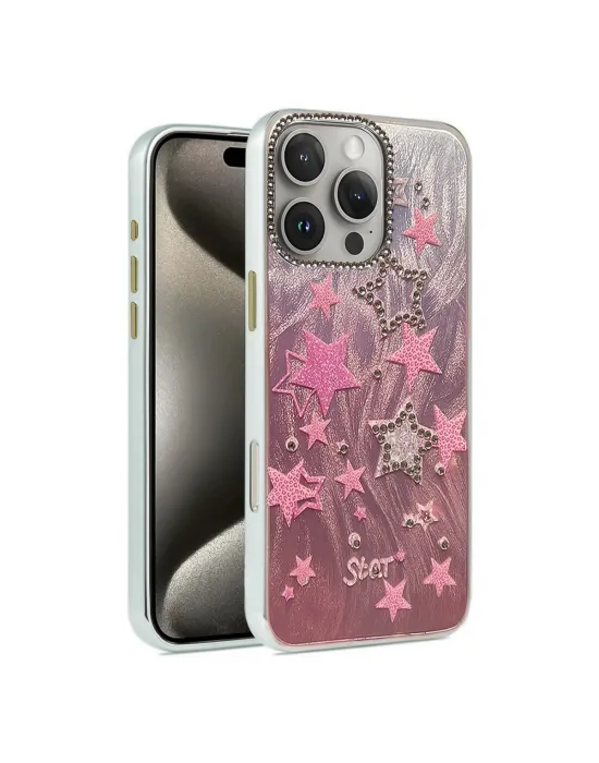 Apple İphone 16 Pro Max Kılıf Blade Aynalı Desenli Kapak - Desen 7