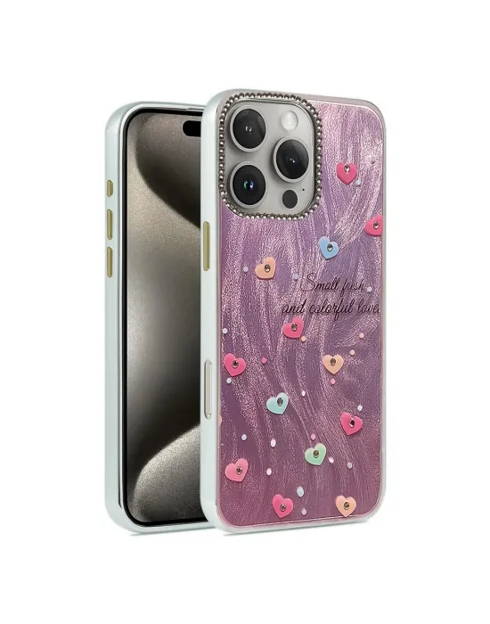 Apple İphone 16 Pro Max Kılıf Blade Aynalı Desenli Kapak - Desen 8
