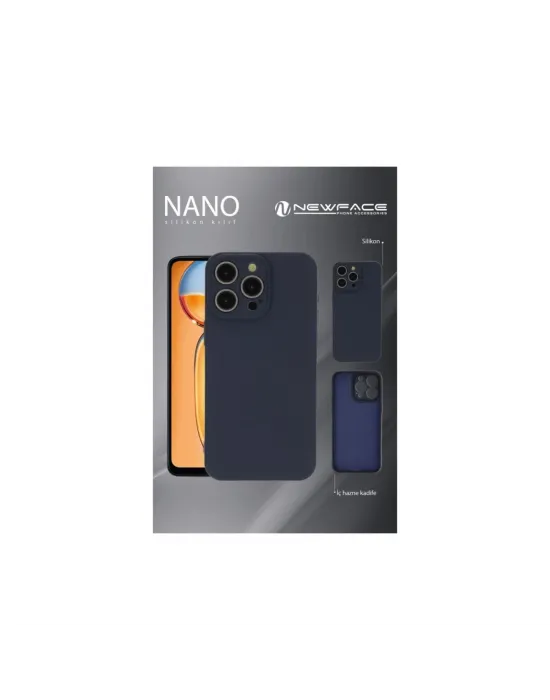 Apple İphone 16 Pro Max Kılıf Nano İçi Kadife Silikon - Mavi