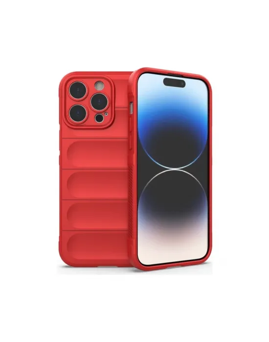 Apple İphone 16 Pro Max Kılıf Optimum Silikon - Kırmızı