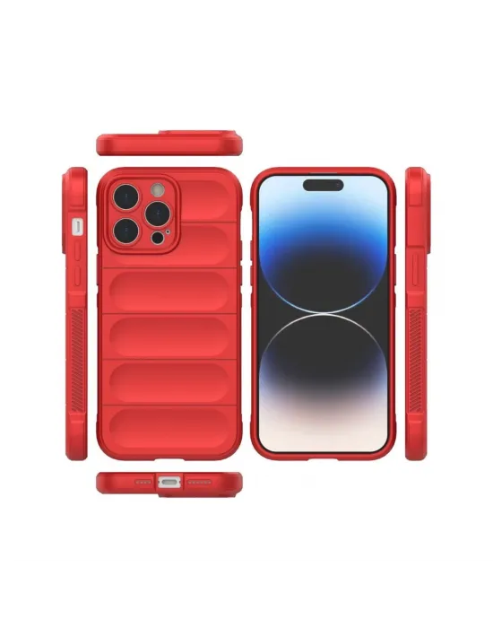 Apple İphone 16 Pro Max Kılıf Optimum Silikon - Kırmızı