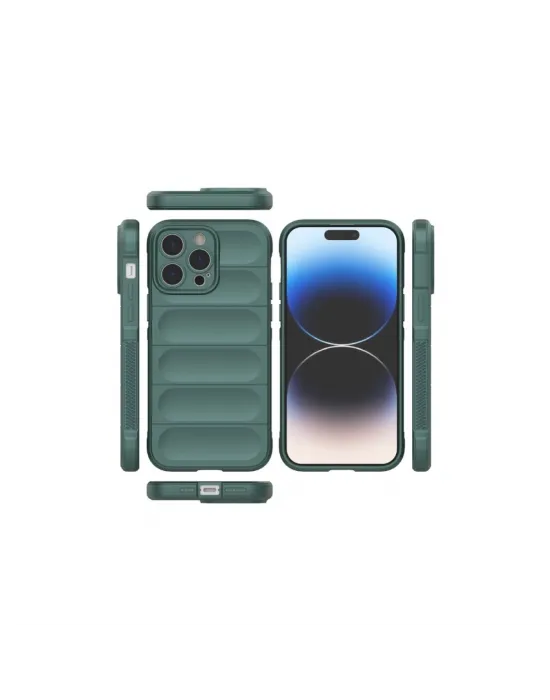 Apple İphone 16 Pro Max Kılıf Optimum Silikon - Koyu Yeşil