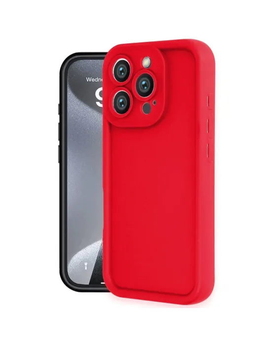 Apple İphone 16 Pro Max Kılıf Viera Silikon - Kırmızı