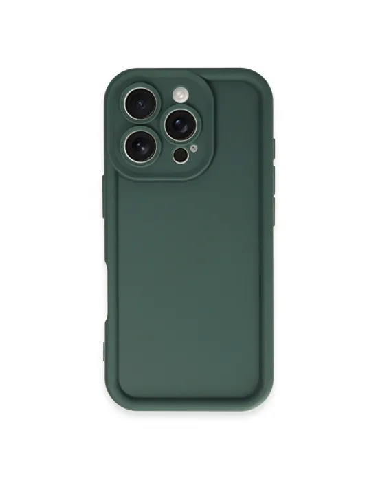 Apple İphone 16 Pro Max Kılıf Viera Silikon - Koyu Yeşil