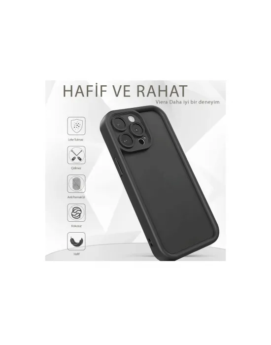 Apple İphone 16 Pro Max Kılıf Viera Silikon - Siyah