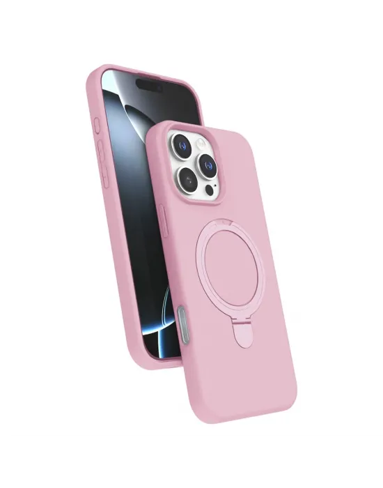 Apple İphone 16 Pro Max Regal Magsafe Standlı Kapak - Açık Pembe