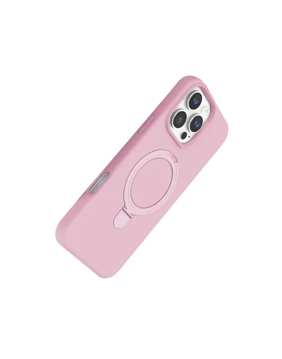 Apple İphone 16 Pro Max Regal Magsafe Standlı Kapak - Açık Pembe