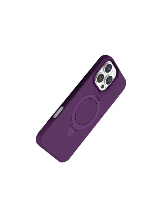 Apple İphone 16 Pro Max Regal Magsafe Standlı Kapak - Derin Mor