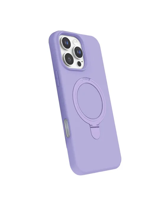 Apple İphone 16 Pro Max Regal Magsafe Standlı Kapak - Lila