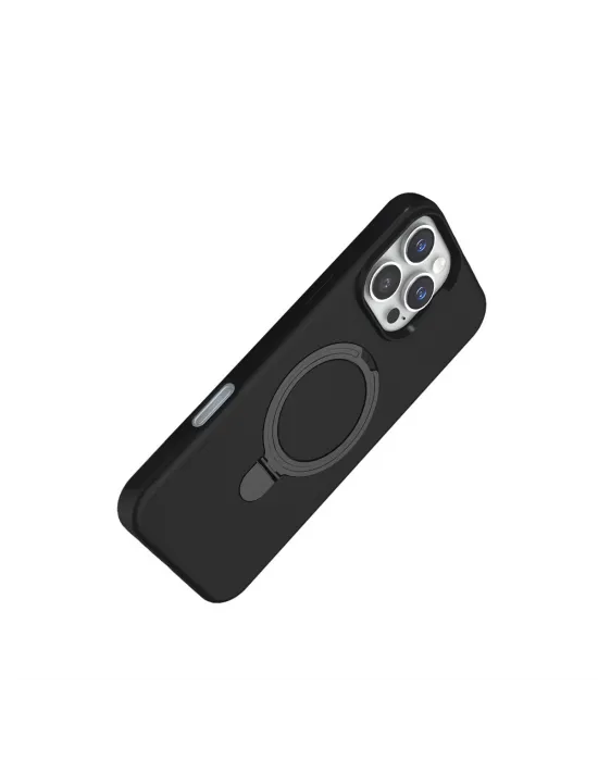 Apple İphone 16 Pro Max Regal Magsafe Standlı Kapak - Siyah