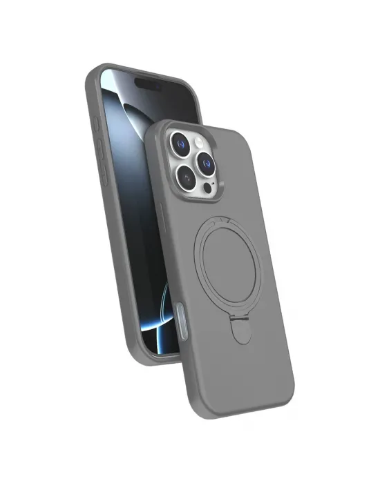 Apple İphone 16 Pro Max Regal Magsafe Standlı Kapak - Titan Gri