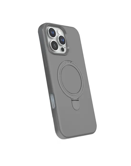 Apple İphone 16 Pro Max Regal Magsafe Standlı Kapak - Titan Gri
