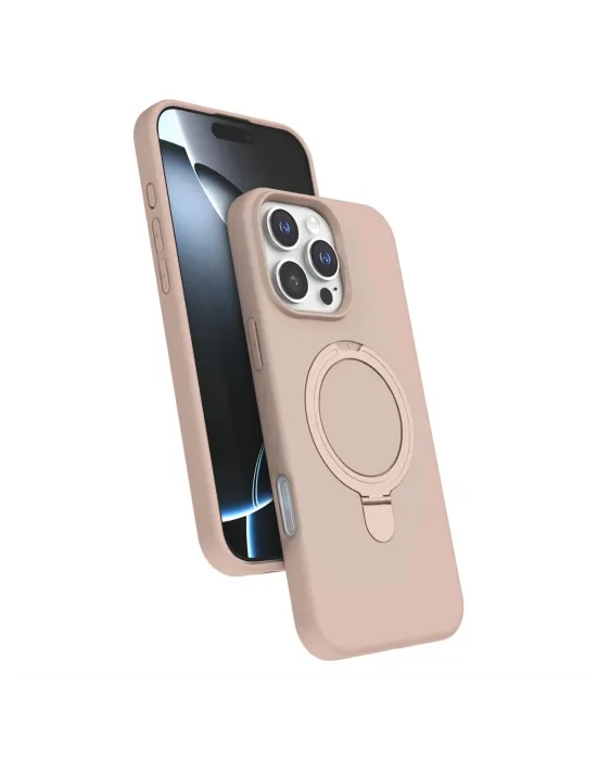 Apple İphone 16 Pro Regal Magsafe Standlı Kapak - Çöl Titanyum
