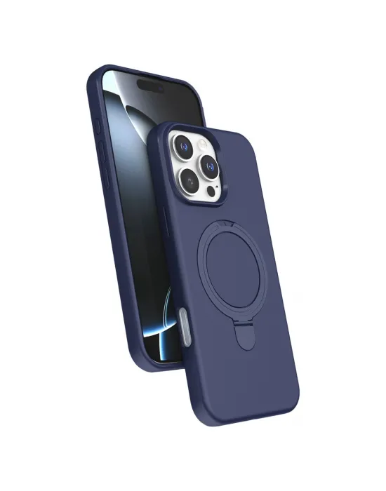Apple İphone 16 Pro Regal Magsafe Standlı Kapak - Lacivert