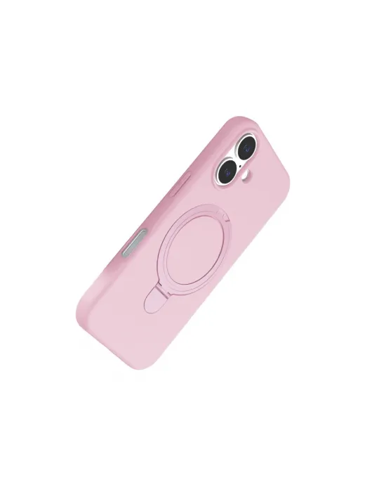 Apple İphone 16 Regal Magsafe Standlı Kapak - Açık Pembe