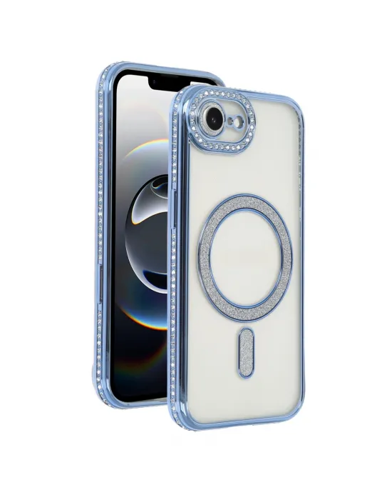 Apple İphone 16e Joke Simli Magneticsafe Kılıf - Mavi