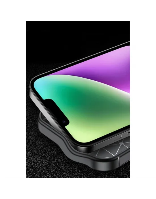 Apple İphone 16e Kılıf Auto Focus Karbon Kapak - Kahverengi