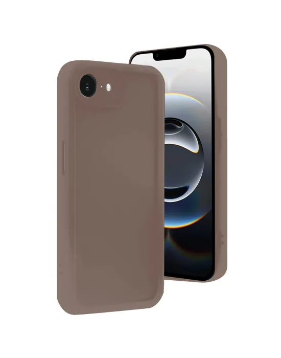 Apple İphone 16e Kılıf Viera Silikon - Kahverengi