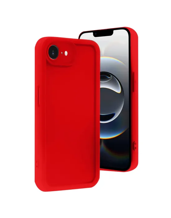 Apple İphone 16e Kılıf Viera Silikon - Kırmızı
