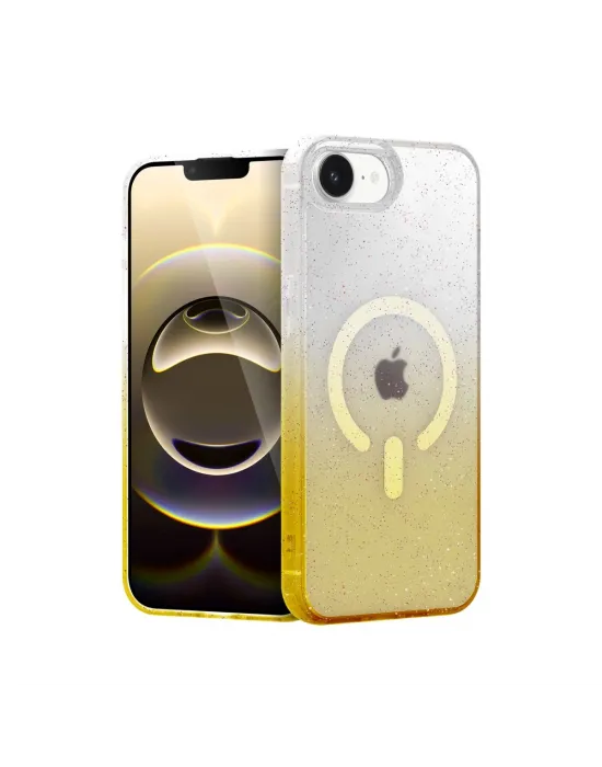 Apple İphone 16e Pummel Shiny Magsafe Kapak - Gold