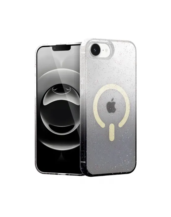 Apple İphone 16e Pummel Shiny Magsafe Kapak - Siyah